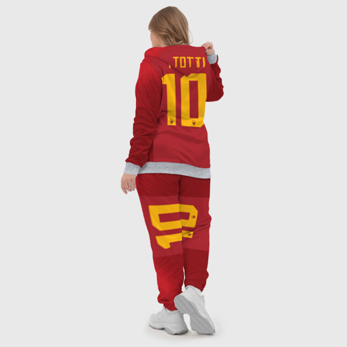 Женский костюм 3D с принтом Totti legend 18-19, вид сзади #2