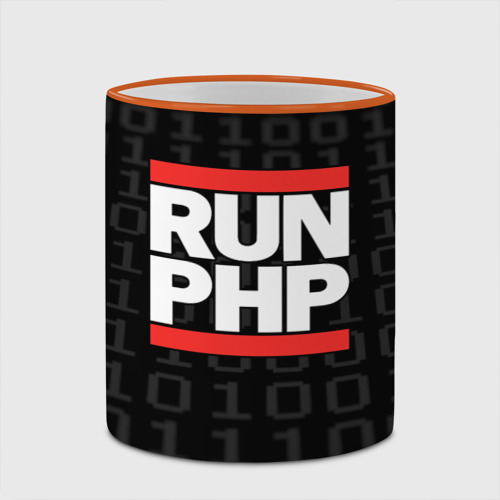 Кружка с полной запечаткой Run PHP, цвет Кант оранжевый - фото 4