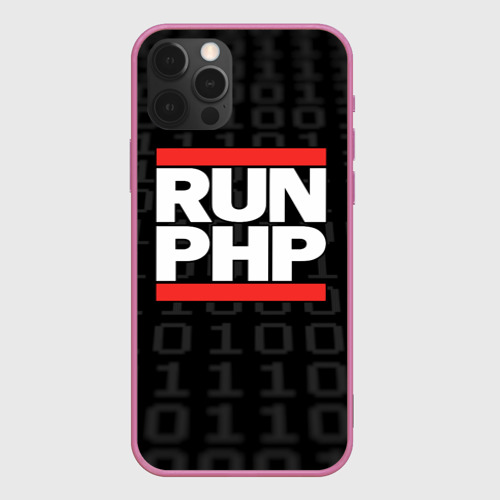 Чехол для iPhone 12 Pro с принтом Run PHP, вид спереди #2