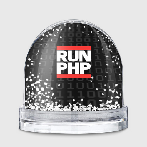 Игрушка Снежный шар Run PHP