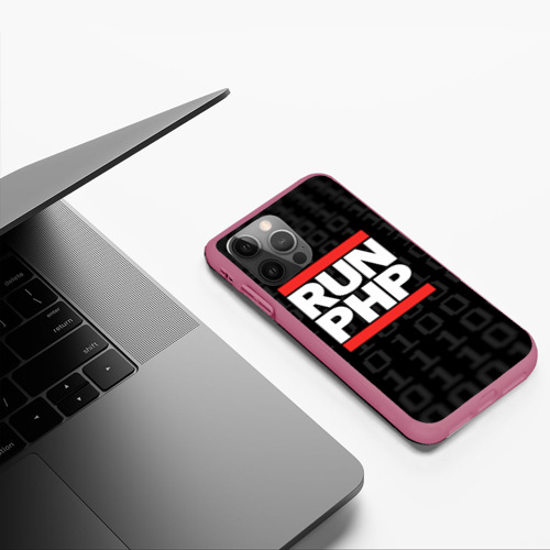 Чехол для iPhone 12 Pro с принтом Run PHP, фото #4