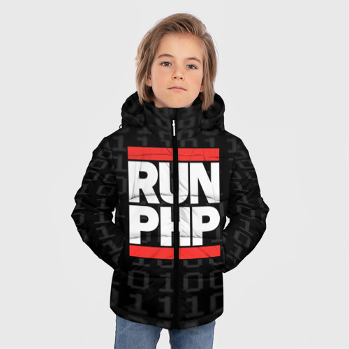 Зимняя куртка для мальчиков 3D Run PHP, цвет черный - фото 3