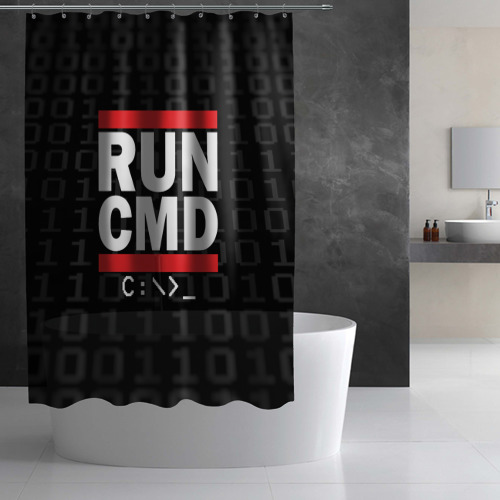 Штора 3D для ванной Run CMD - фото 2