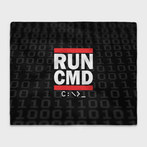 Плед 3D Run CMD, цвет 3D (велсофт)