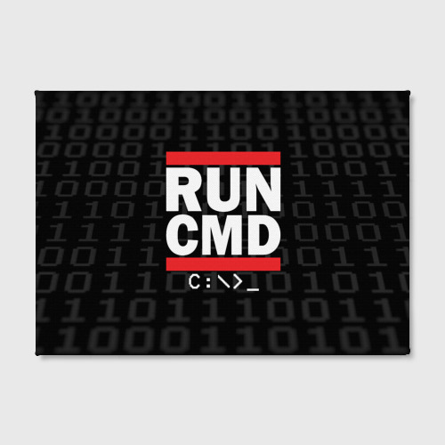 Холст прямоугольный Run CMD, цвет 3D печать - фото 2