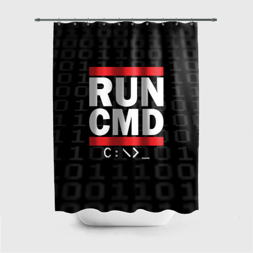 Штора 3D для ванной Run CMD