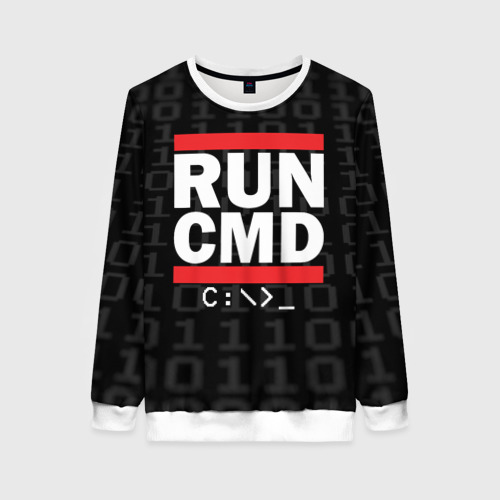 Женский свитшот 3D Run CMD