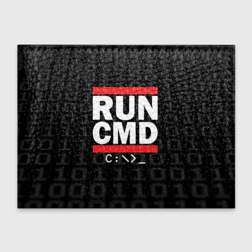 Обложка для студенческого билета Run CMD, цвет зеленый