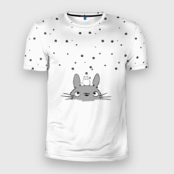 Мужская футболка 3D Slim Totoro The Rain
