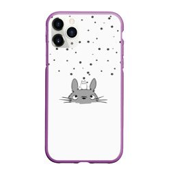 Чехол для iPhone 11 Pro Max матовый Totoro The Rain