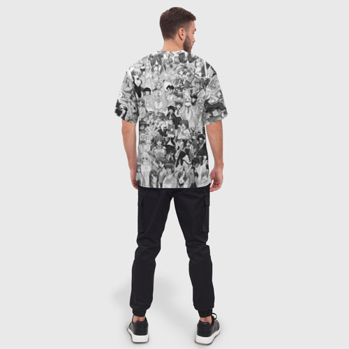 Мужская футболка oversize 3D Senpai, цвет 3D печать - фото 4