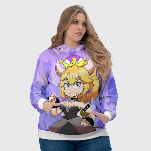 Женская толстовка 3D Bowsette, цвет 3D печать - фото 6