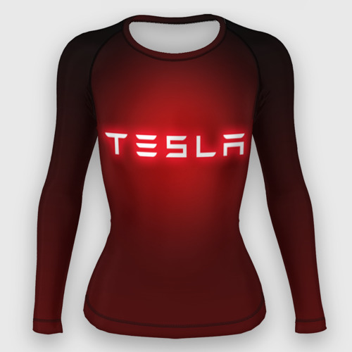 Женский рашгард 3D Tesla, цвет 3D печать