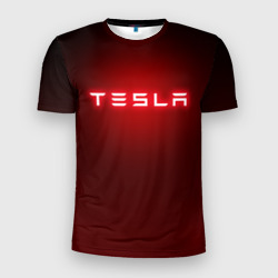 Мужская футболка 3D Slim Tesla