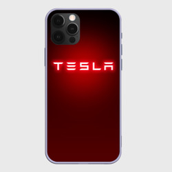 Чехол для iPhone 12 Pro Tesla