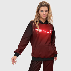 Женский костюм с толстовкой 3D Tesla - фото 2