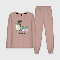 Женская пижама с лонгсливом хлопок Totoro