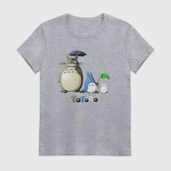 Женская футболка хлопок Totoro