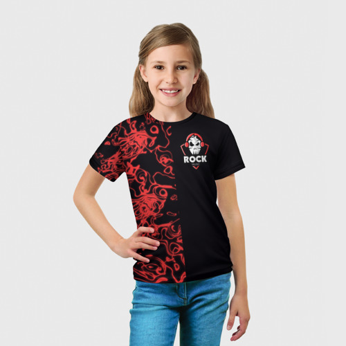 Детская футболка 3D I Love Rock, цвет 3D печать - фото 5