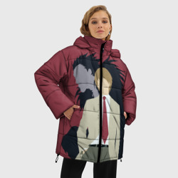 Женская зимняя куртка Oversize Тетрадь смерти - Лайт и Рюк - фото 2