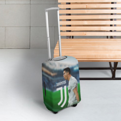 Чехол для чемодана 3D Роналдо Ювентус - фото 2