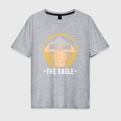 Мужская футболка хлопок Oversize Khabib the eagle