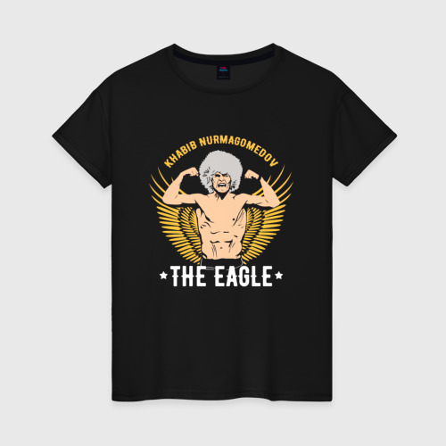 Женская футболка хлопок Khabib the eagle