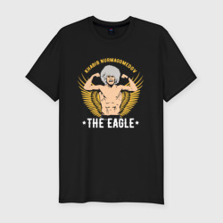 Мужская футболка хлопок Slim Khabib the eagle