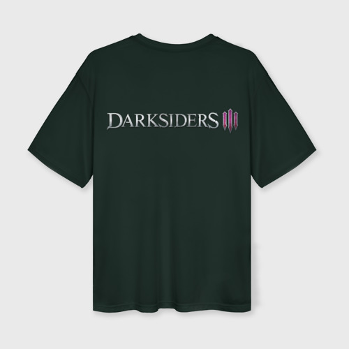 Женская футболка oversize 3D Darksiders III, цвет 3D печать - фото 2