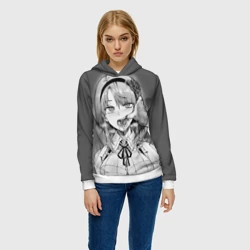 Женская толстовка 3D Show me your pretty mouth - фото 2