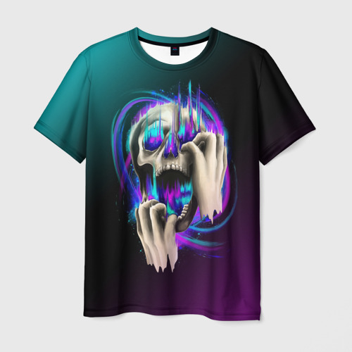 Мужская футболка 3D Scream Skull