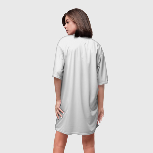 Платье-футболка 3D Ахегао, цвет 3D печать - фото 4