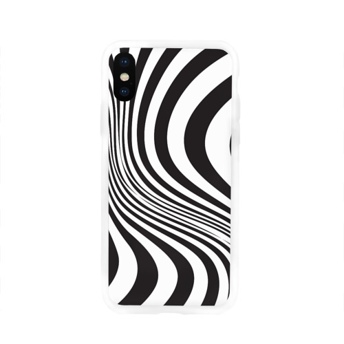 Чехол для iPhone X глянцевый 3D принт зебра Фото 01 Чехол для iPhone X глянцевый 3D принт зебра Фото 01