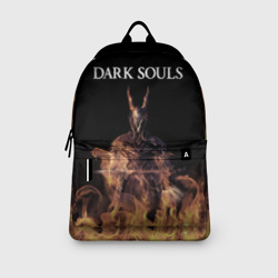 Рюкзак с принтом Dark Souls для любого человека, вид спереди №3. Цвет основы: белый