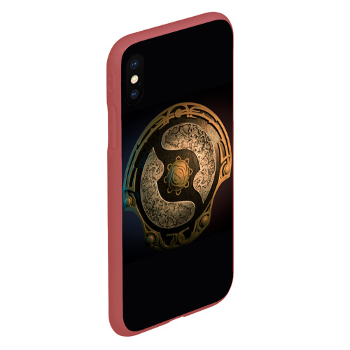 Чехол для iPhone XS Max матовый The International Dota 2 символ, цвет красный - фото 3