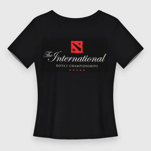 Женская футболка 3D Slim The International Dota 2 символ, цвет 3D печать - фото 2