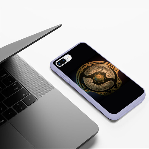 Чехол для iPhone 7Plus/8 Plus матовый The International Dota 2 символ, цвет светло-сиреневый - фото 5