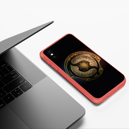 Чехол для iPhone XS Max матовый The International Dota 2 символ, цвет красный - фото 5