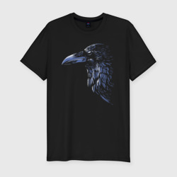 Ночной ворон – Мужская футболка хлопок Slim с принтом купить