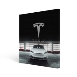 Холст квадратный Tesla