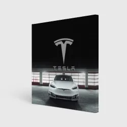 Холст квадратный Tesla