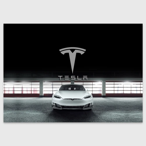 Поздравительная открытка Tesla