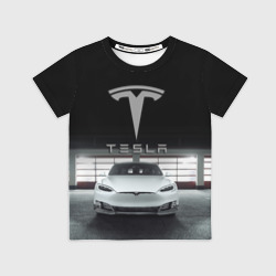 Детская футболка 3D Tesla