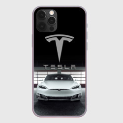 Чехол для iPhone 12 Pro Tesla