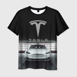 Мужская футболка 3D Tesla