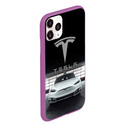 Чехол для iPhone 11 Pro Max матовый Tesla - фото 2