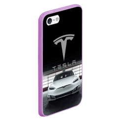 Чехол для iPhone 5/5S матовый Tesla - фото 2