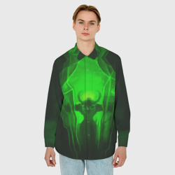 Мужская рубашка oversize 3D Демон легиона - фото 2