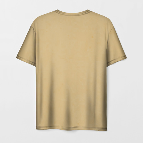 Мужская футболка 3D с принтом Гомер Да Винчи, вид сзади #1