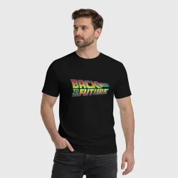 Мужская футболка хлопок Back to the future - фото 2